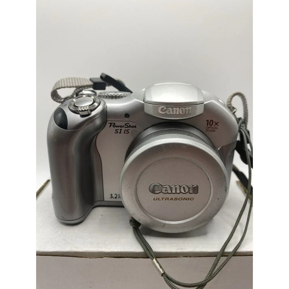 Canon PowerShot S1 IS 3.2MP Digital Camera 10x Optical Zoom w/ Strap Tested